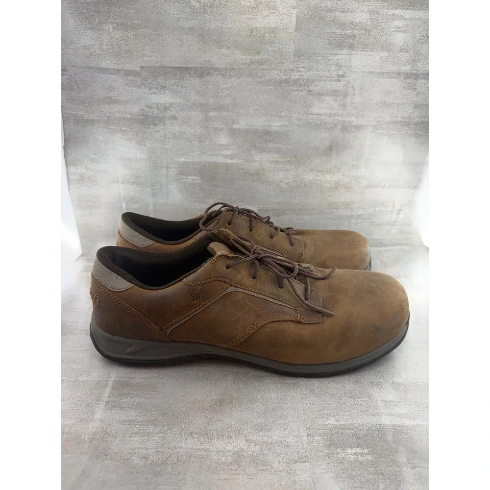 Red Wing Shoes 6708 Men Brown Leather SD Oil Slip Resistant Work Oxford Size 15D